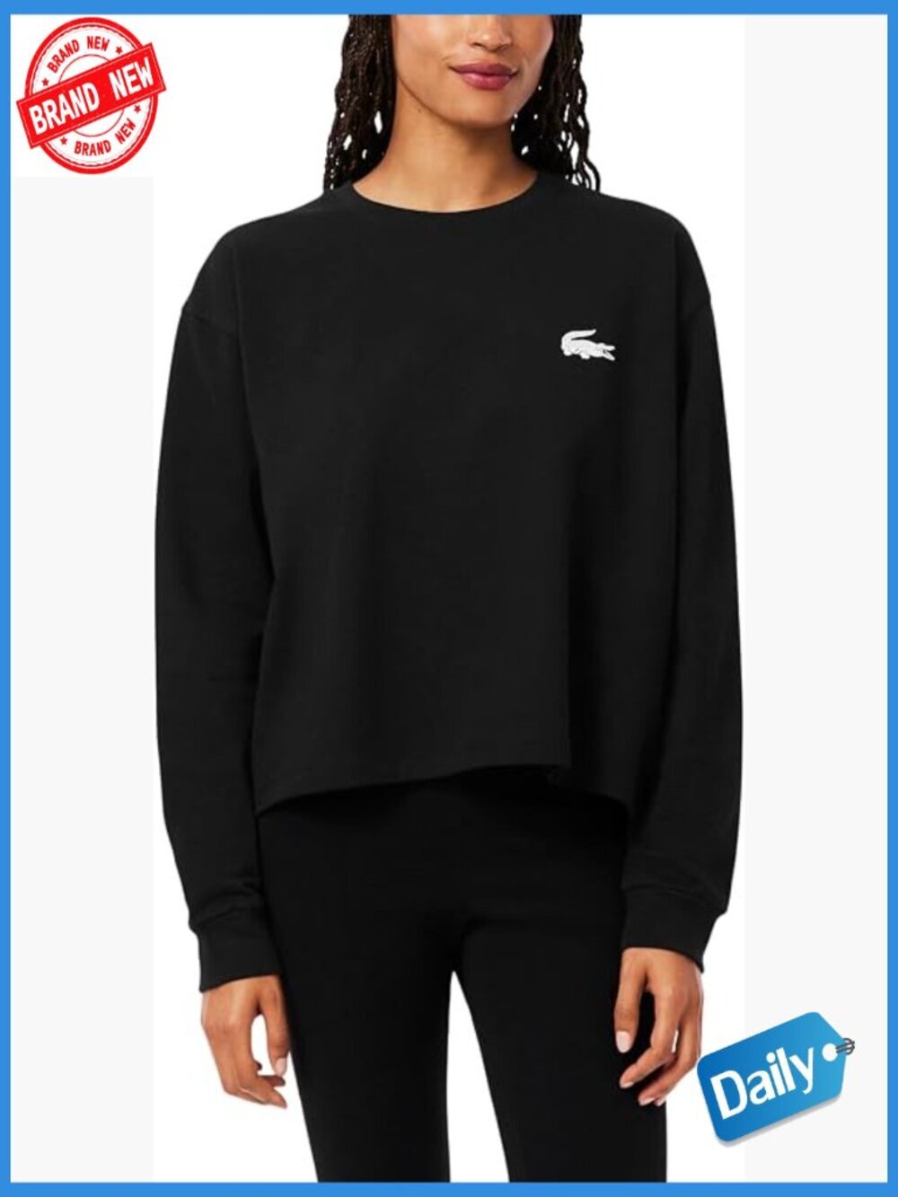 Cozy Cotton Fleece Lounge Sweatshirt Crew Neck Long Sleeve Relaxed Fit Wardrobe